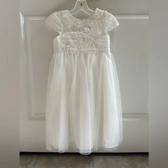 junior bridesmaid dresses white White Flower Girl Dresses,Princess Junior Bridesmaid Dress,JB00038, J12 / Silver